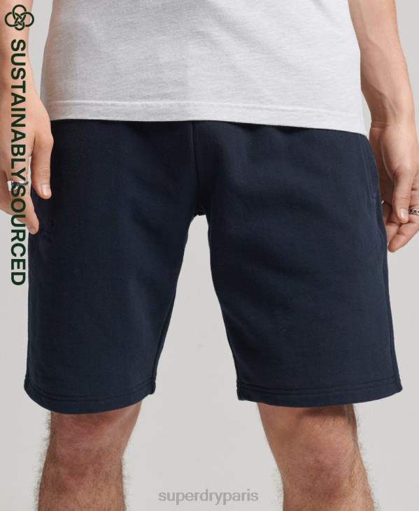 Superdry Hommes short en jersey de coton bio à logo vintage D64Z310 vêtements marine