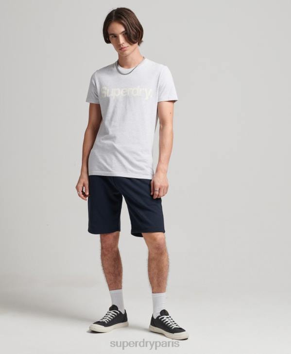 Superdry Hommes short en jersey de coton bio à logo vintage D64Z310 vêtements marine