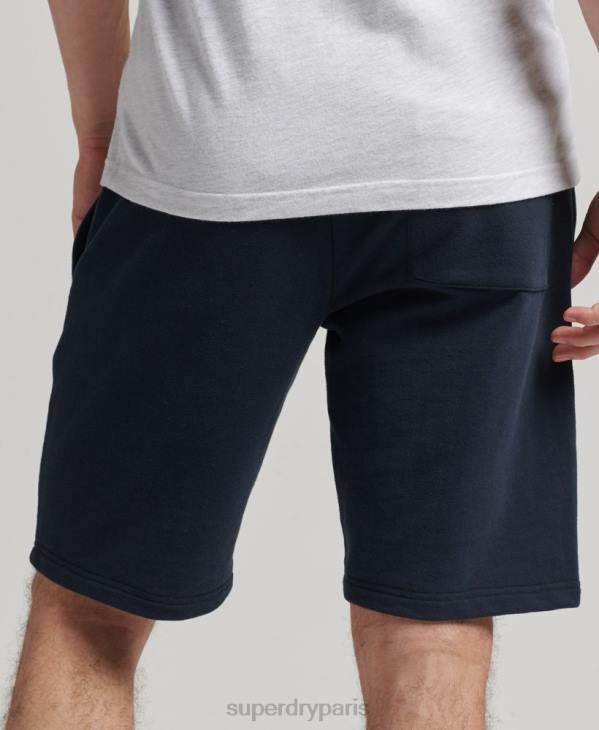 Superdry Hommes short en jersey de coton bio à logo vintage D64Z310 vêtements marine