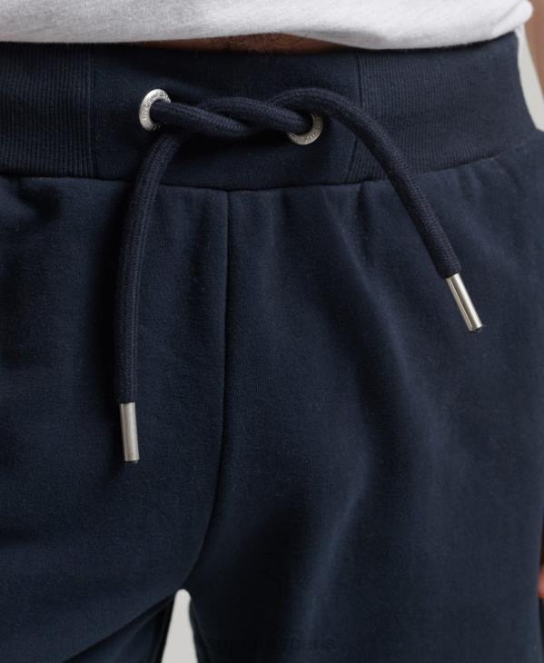 Superdry Hommes short en jersey de coton bio à logo vintage D64Z310 vêtements marine