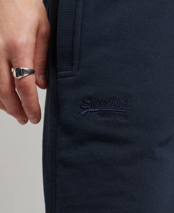 Superdry Hommes short en jersey de coton bio à logo vintage D64Z310 vêtements marine