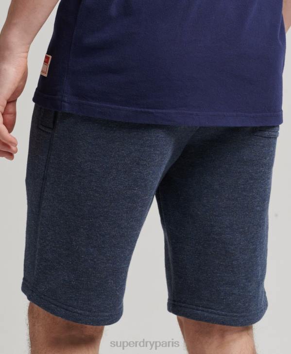 Superdry Hommes short en jersey de coton bio à logo vintage D64Z311 vêtements marine