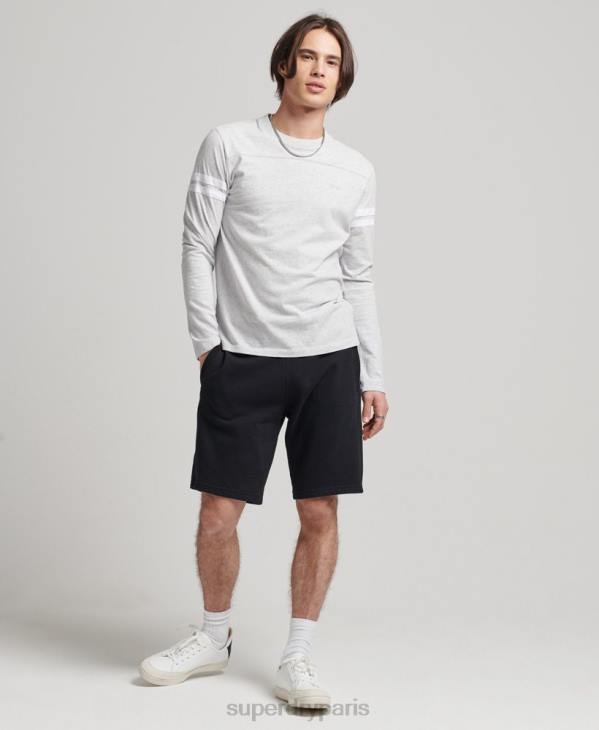 Superdry Hommes short en jersey de coton bio à logo vintage D64Z326 vêtements noir