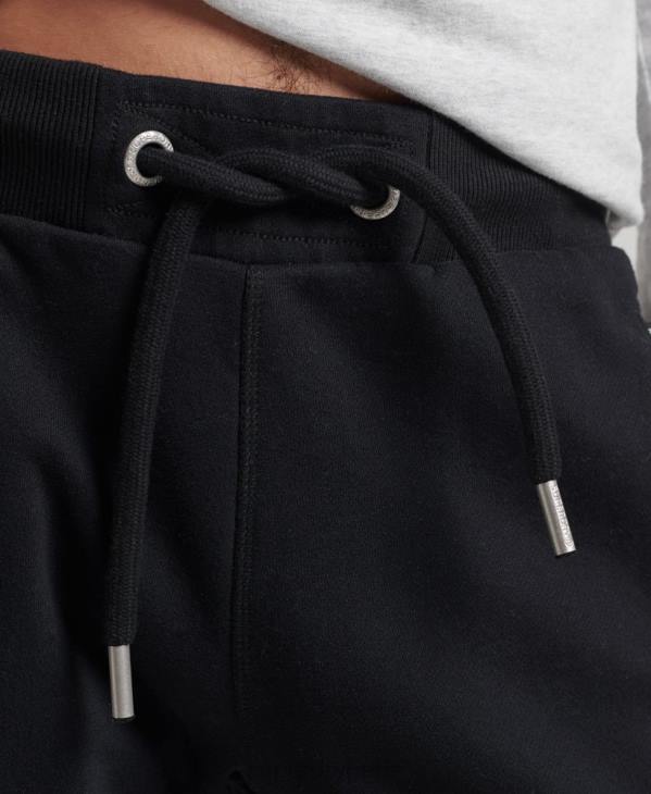 Superdry Hommes short en jersey de coton bio à logo vintage D64Z326 vêtements noir