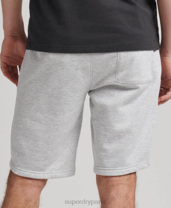 Superdry Hommes short en jersey de coton bio à logo vintage D64Z327 vêtements gris clair