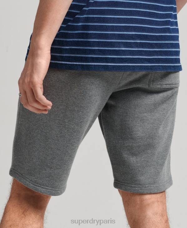 Superdry Hommes short en jersey de coton bio à logo vintage D64Z330 vêtements gris