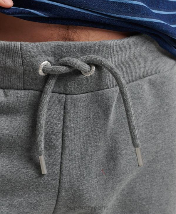 Superdry Hommes short en jersey de coton bio à logo vintage D64Z330 vêtements gris