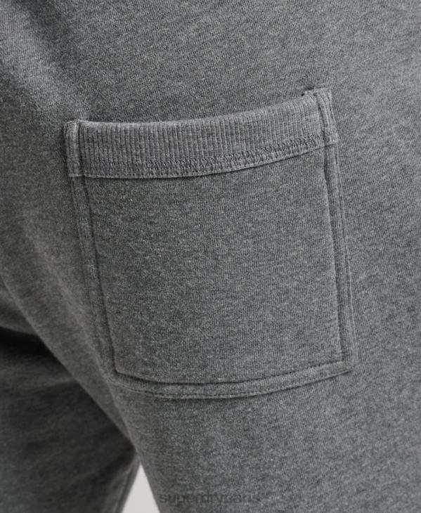 Superdry Hommes short en jersey de coton bio à logo vintage D64Z330 vêtements gris
