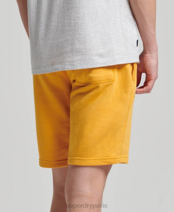Superdry Hommes short en jersey de coton bio à logo vintage D64Z363 vêtements jaune