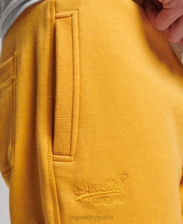 Superdry Hommes short en jersey de coton bio à logo vintage D64Z363 vêtements jaune