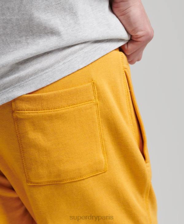 Superdry Hommes short en jersey de coton bio à logo vintage D64Z363 vêtements jaune