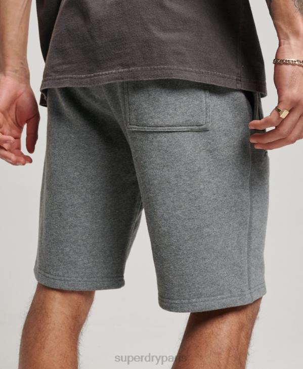 Superdry Hommes short en jersey à logo brodé D64Z261 vêtements gris