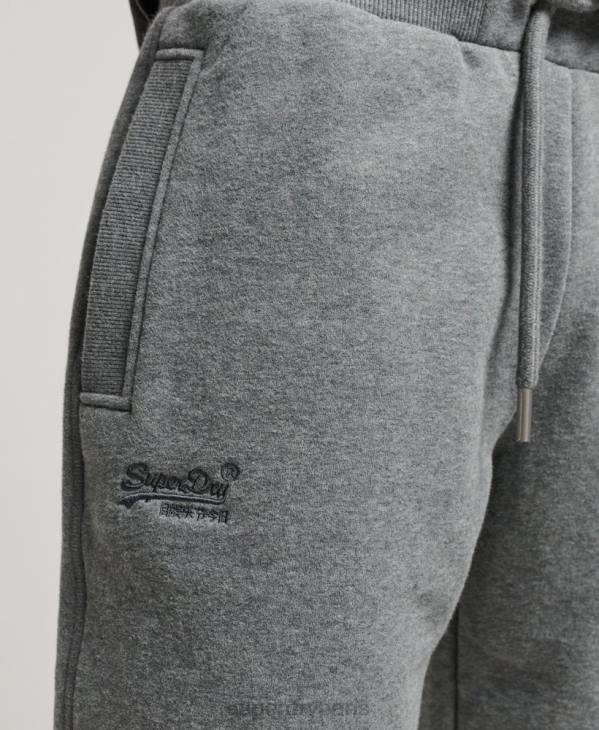 Superdry Hommes short en jersey à logo brodé D64Z261 vêtements gris