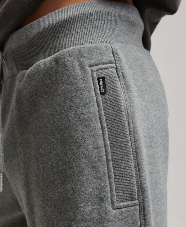 Superdry Hommes short en jersey à logo brodé D64Z261 vêtements gris