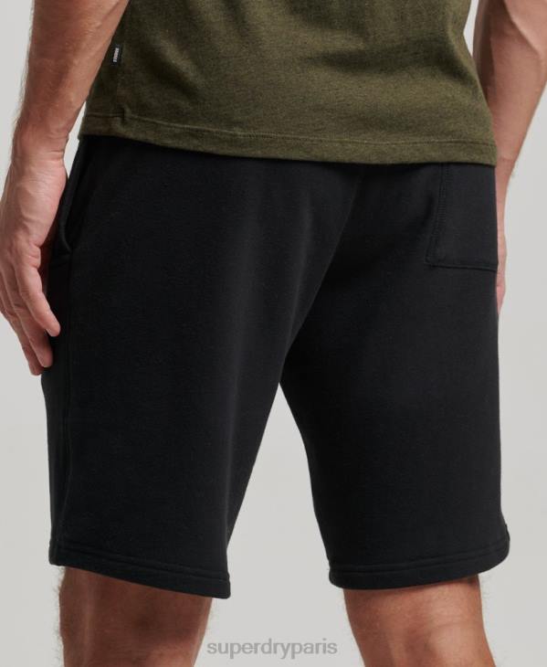 Superdry Hommes short en jersey à logo brodé D64Z276 vêtements noir