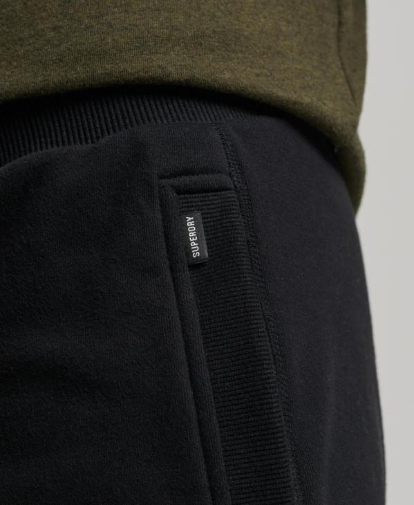 Superdry Hommes short en jersey à logo brodé D64Z276 vêtements noir