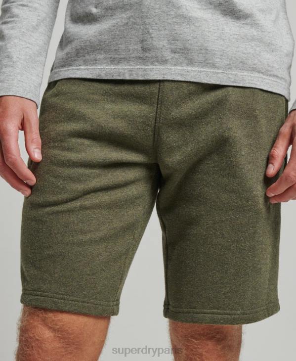 Superdry Hommes short en jersey à logo brodé D64Z289 vêtements kaki