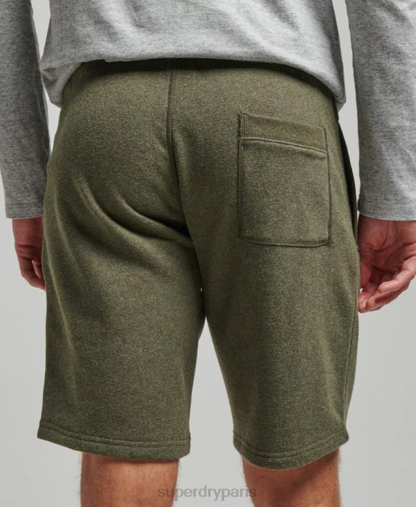 Superdry Hommes short en jersey à logo brodé D64Z289 vêtements kaki