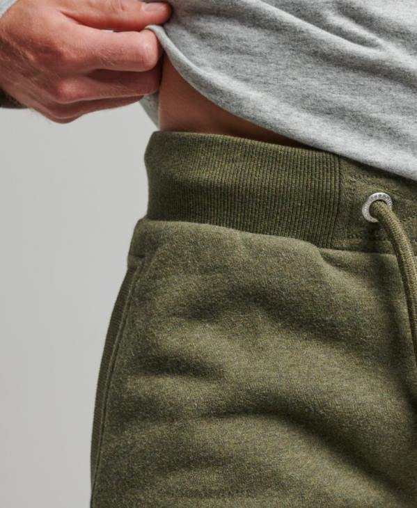 Superdry Hommes short en jersey à logo brodé D64Z289 vêtements kaki
