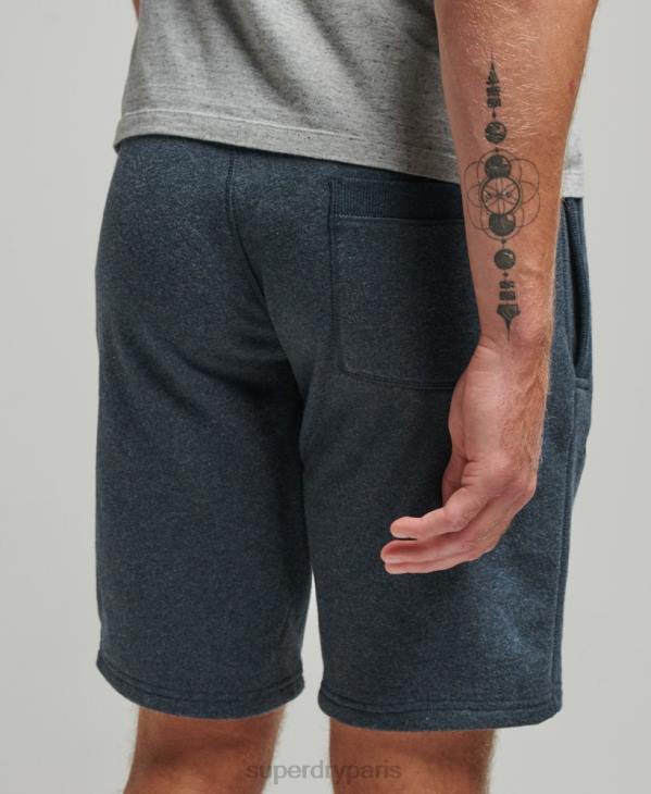 Superdry Hommes short en jersey à logo brodé D64Z319 vêtements marine
