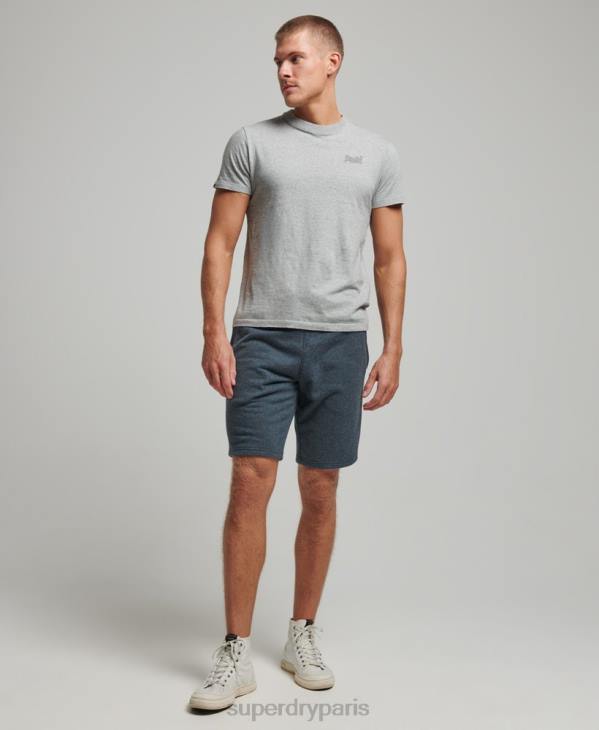 Superdry Hommes short en jersey à logo brodé D64Z319 vêtements marine