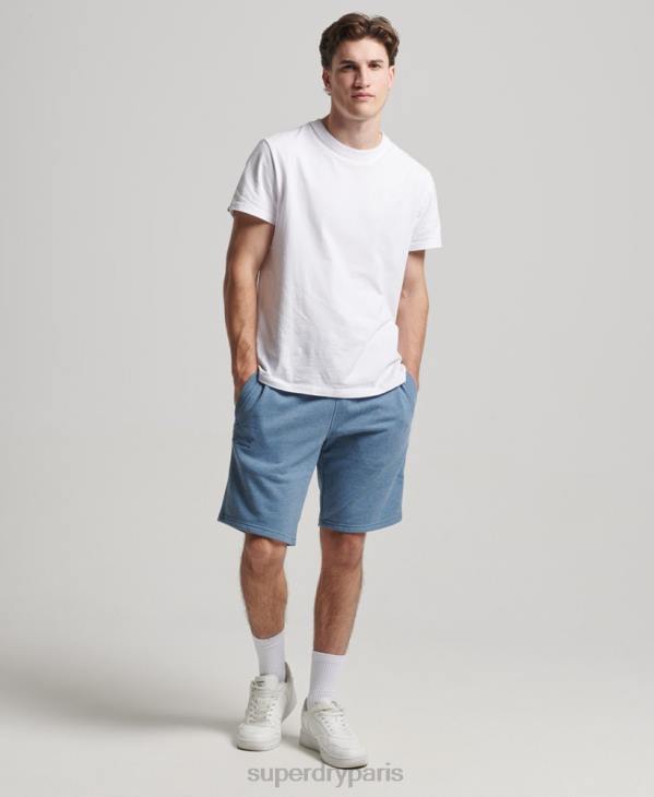 Superdry Hommes short en jersey à logo brodé D64Z320 vêtements bleu clair