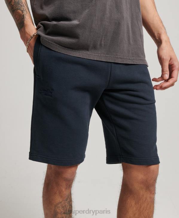 Superdry Hommes short en jersey à logo brodé D64Z324 vêtements marine