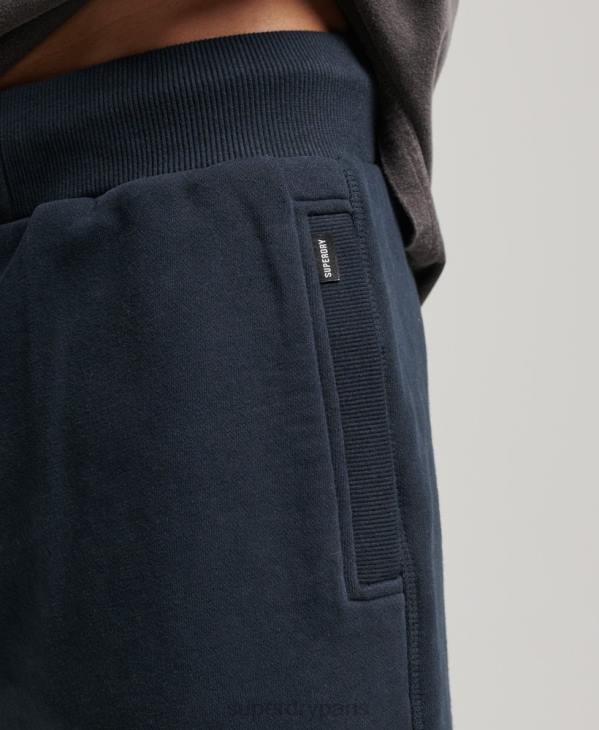 Superdry Hommes short en jersey à logo brodé D64Z324 vêtements marine