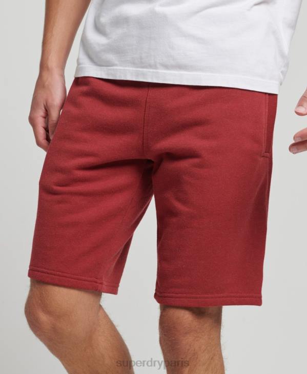 Superdry Hommes short en jersey à logo brodé D64Z339 vêtements rouge