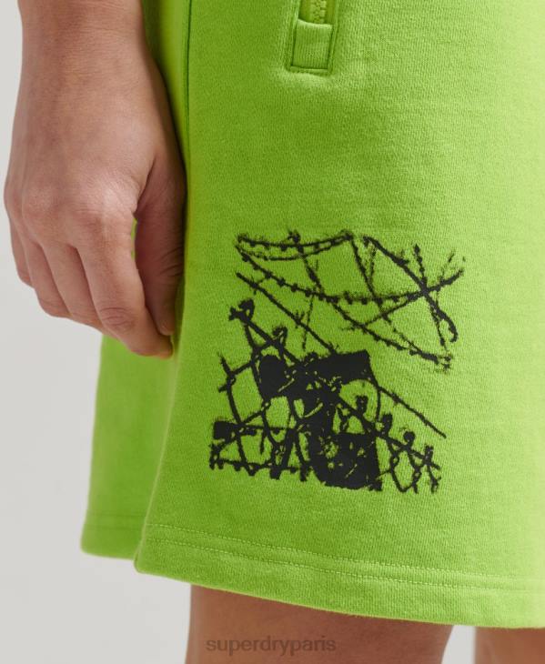 Superdry Hommes short en jersey x surplus D64Z357 vêtements vert