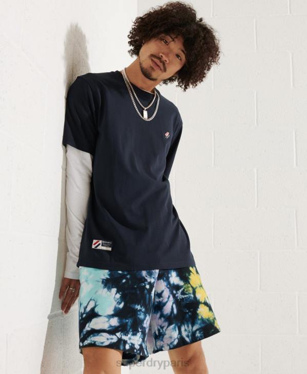 Superdry Hommes short en molleton tie-dye D64Z337 vêtements multi