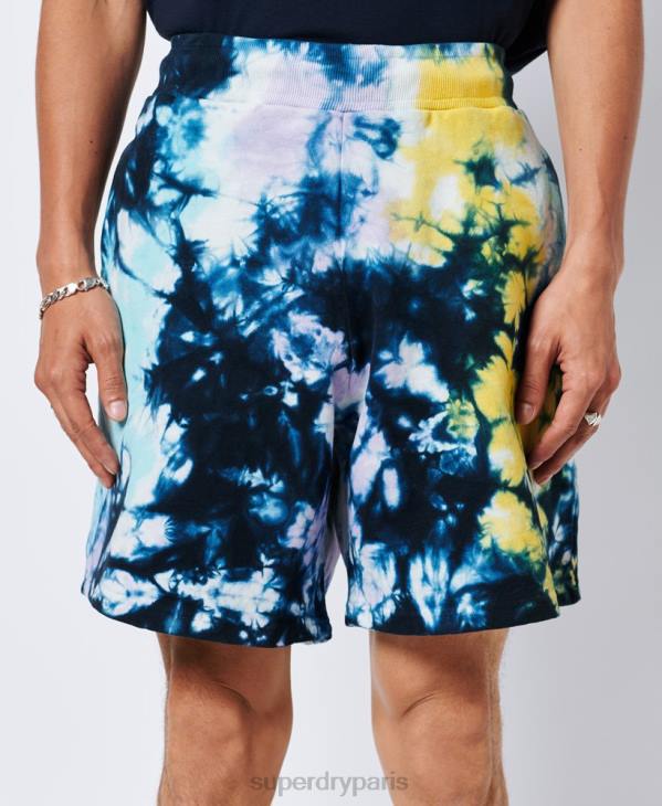 Superdry Hommes short en molleton tie-dye D64Z337 vêtements multi