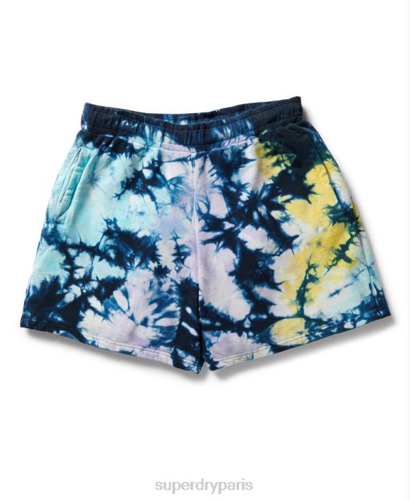 Superdry Hommes short en molleton tie-dye D64Z337 vêtements multi