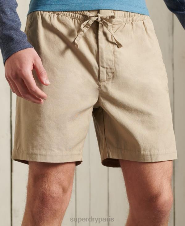 Superdry Hommes short fuselé à cordon de serrage D64Z383 vêtements bronzer