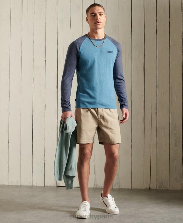 Superdry Hommes short fuselé à cordon de serrage D64Z383 vêtements bronzer