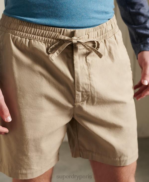 Superdry Hommes short fuselé à cordon de serrage D64Z383 vêtements bronzer