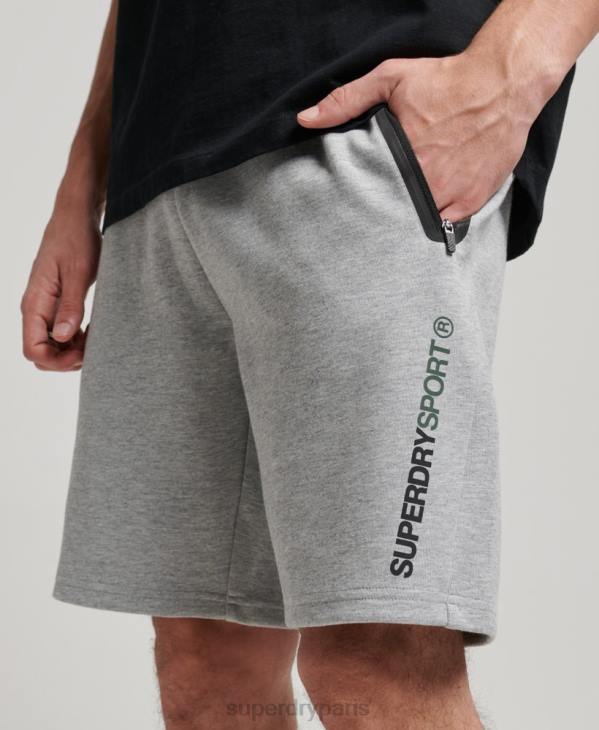 Superdry Hommes short gymtech D64Z283 vêtements gris