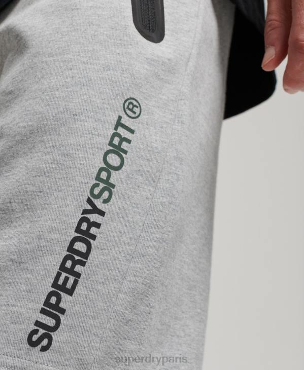Superdry Hommes short gymtech D64Z283 vêtements gris