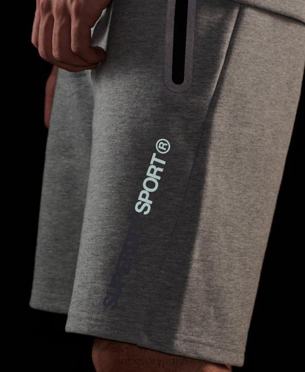 Superdry Hommes short gymtech D64Z283 vêtements gris