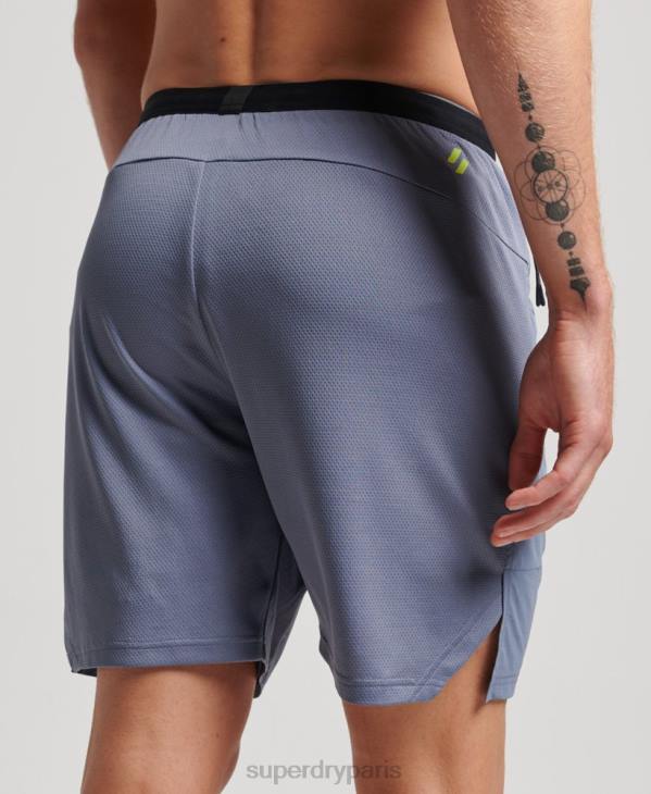 Superdry Hommes short hybride train D64Z1408 vêtements violet