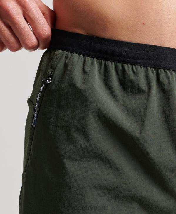 Superdry Hommes short hybride train D64Z1412 vêtements vert