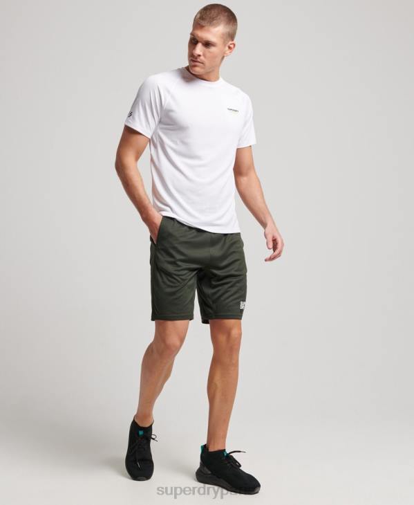 Superdry Hommes short hybride train D64Z1412 vêtements vert