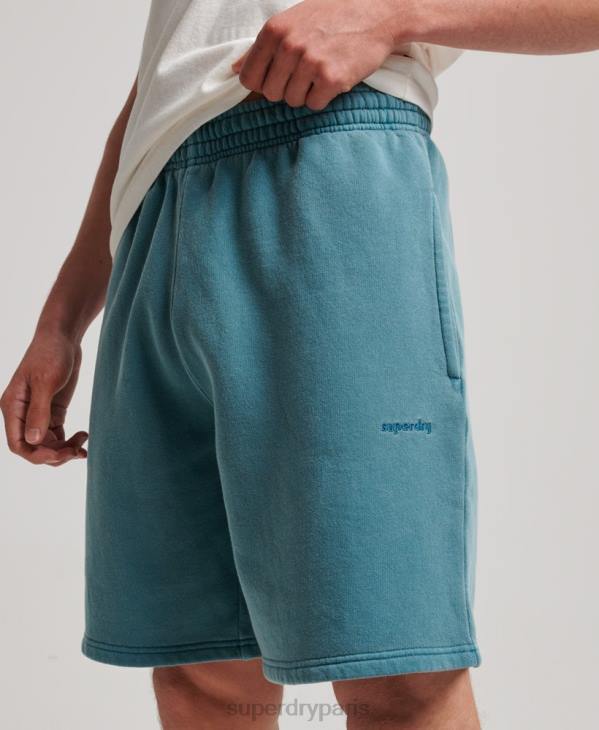 Superdry Hommes short marque vintage D64Z281 vêtements turquoise