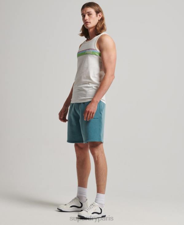 Superdry Hommes short marque vintage D64Z281 vêtements turquoise