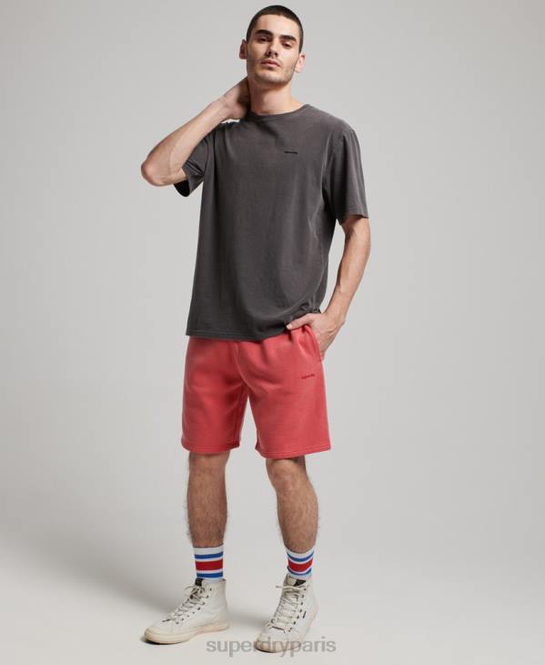 Superdry Hommes short marque vintage D64Z302 vêtements rouge