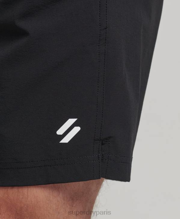 Superdry Hommes short multisport tissé core D64Z285 vêtements noir