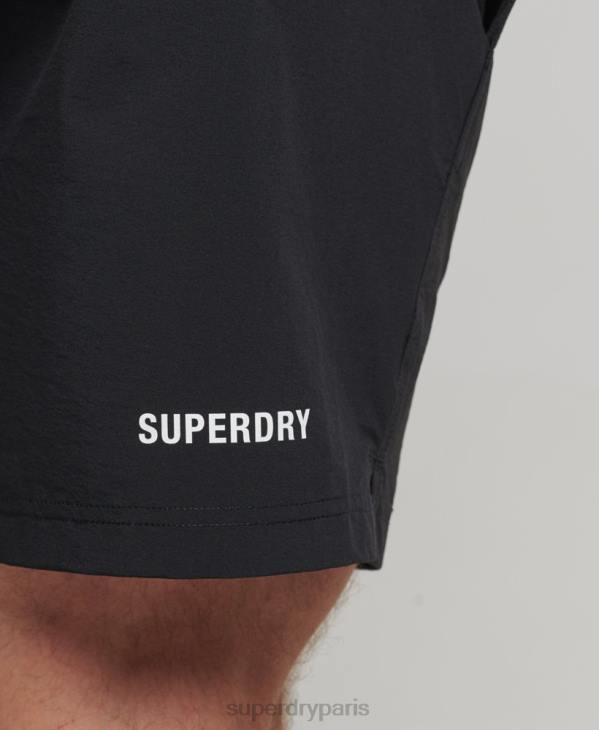 Superdry Hommes short multisport tissé core D64Z285 vêtements noir