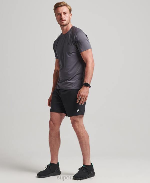 Superdry Hommes short multisport tissé core D64Z285 vêtements noir