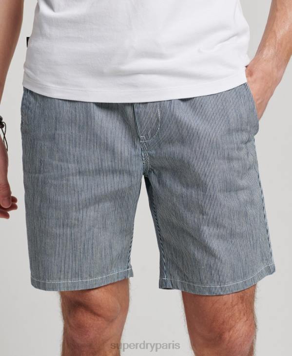 Superdry Hommes short surteint D64Z259 vêtements bleu clair