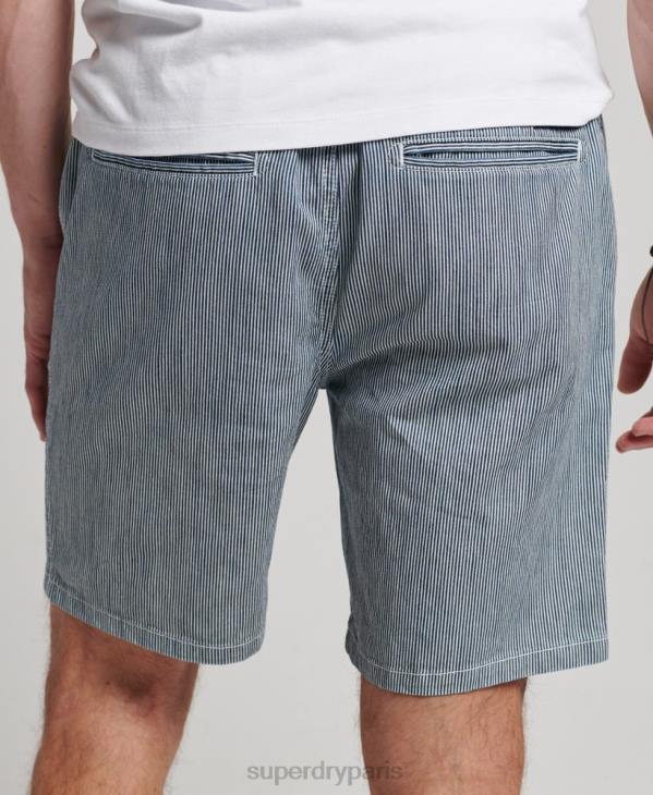 Superdry Hommes short surteint D64Z259 vêtements bleu clair